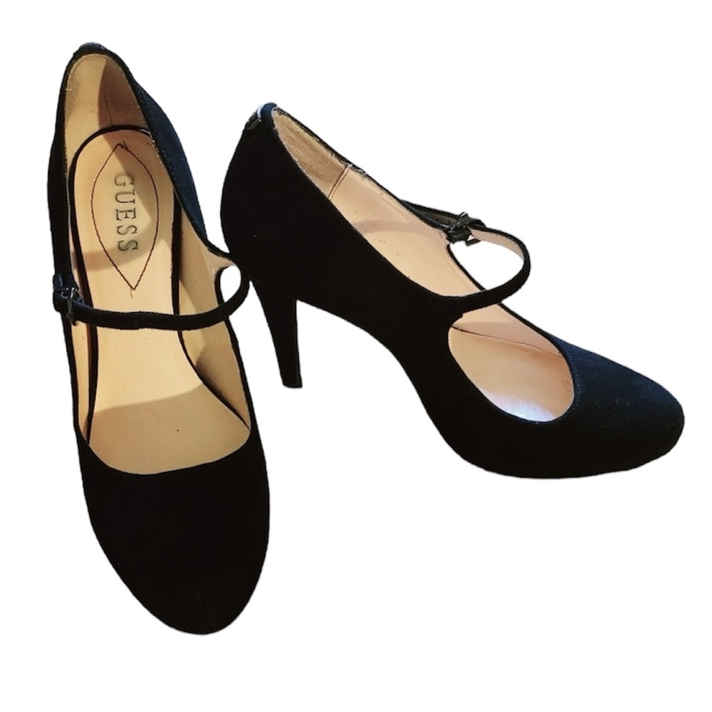 Guess Black 4 & 1/2" Pump Heels SZ 9.5 M - Picture 3 of 6